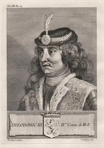 Theodoric III, IVe. Comte de Holl. - Dirk III, Count of Holland (c.9982-1039) Graf Graaf Portrait