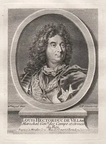 Louis Hector Duc de Villars - Claude-Louis-Hector de Villars, prince de Martigues, marquis et duc de Villars e