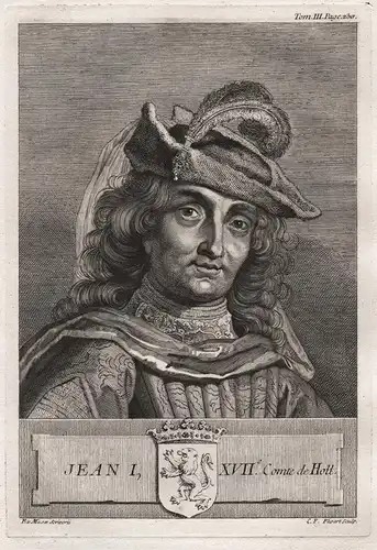 'Jean I, XVIIe. Comte de Holl. - John I, Count of Holland (1284-1299) Graf graaf Portrait