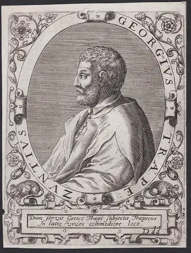 Georgius Trapezuntius - Georgius Trapezuntios (1395-1484) philosopher Philosoph humanist Crete Kreta Portrait
