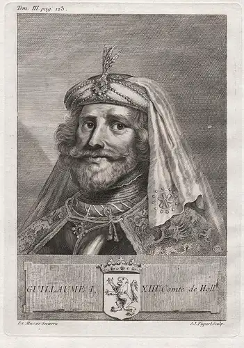 Guillaume I, XIIIe Comte de Holl. - William I, count of Holland (c.1167-1222) Graf graaf Portrait