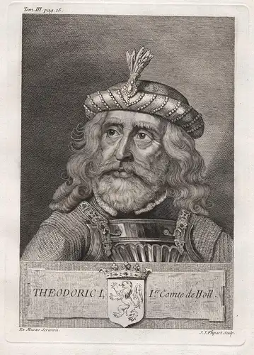Theodoric I, Ier. Comte de Holl. - Dirk I, Count of Holland (c.870-928/944) Graf Graaf Portrait