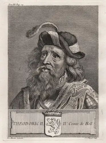 Theodoric II, IIe. Comte de Holl. - Dirk III, Count of Holland (920-988) Graf Graaf Portrait