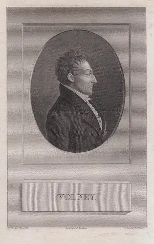 Volney - Constantin Francois Volney (1757-1820) Orientalist philosopher Portrait