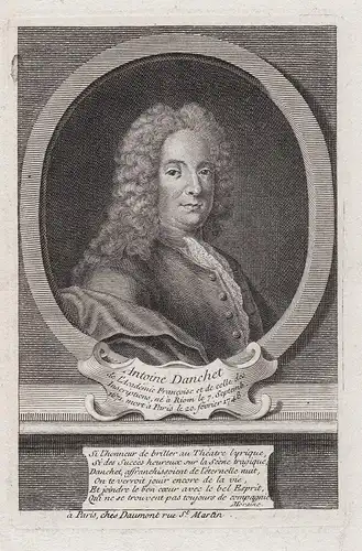 Antoine Danchet - Antoine Danchet (1671-1748) playwright poet librettist Portrait