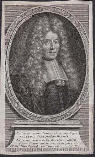 Hadrianus Valesius Historiographus Regius - Adrien de Valois (1607-1692) poet historian Portrait