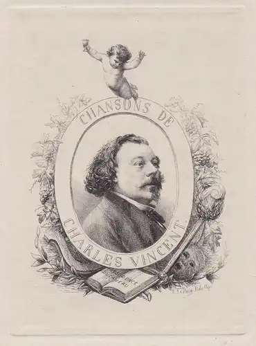 Chansons de Charles Vincent - Charles John Vincent (1852-1934) composer Komponist Portrait