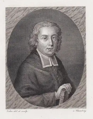 Cesar Vichard de Saint-Real (1639-1692) poet poete author writer Portrait
