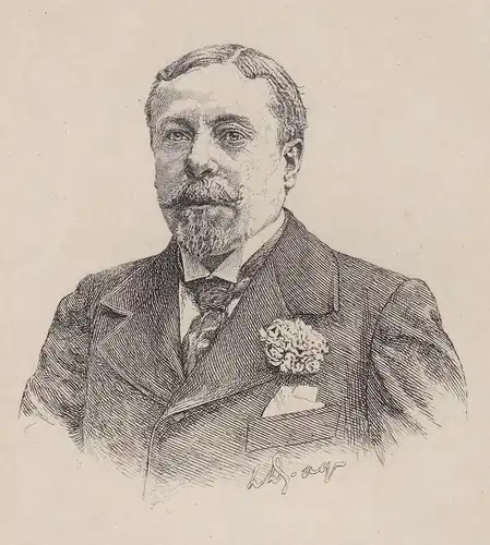 Fernand Xau (1852-1899) journaliste journalist Nantes Grasse Portrait