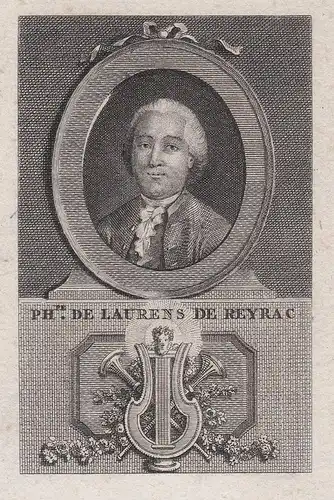 Ph.pe de Laurens de Reyrac - Francois-Philippe de Laurens de Reyrac (1734-1782) author writer Portrait