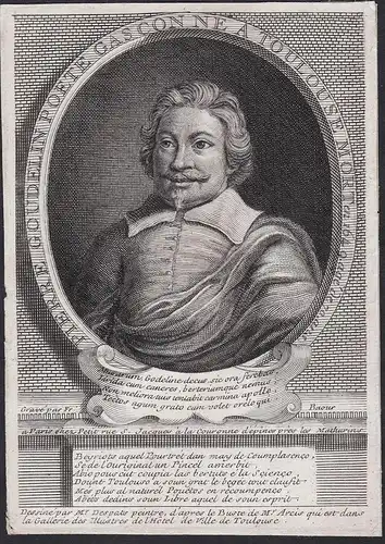 Pierre Goudelin Poete Gascon né a Toulouse... - Pierre Gondouli (1580-1649) Godolin poet poete Dichter Toulous