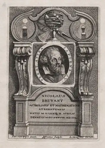 Nicolaus Bruyant - Nicolas Bruyant (1572-1638) astrologer Astrologe Mathematiker mathematician Portrait