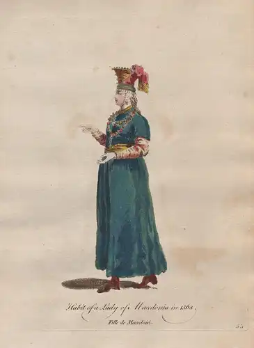 Habit of a Lady of Macedonia in 1568 - Mazedonien Balkan Balkans Trachten costumes costume Tracht