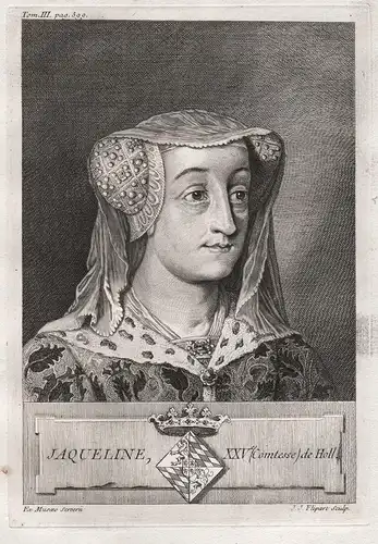 Jaqueline, XXV. (Comtesse) de Holl. - Jacqueline Countess of Hainaut (1401-1436) Holland Zeeland Portrait