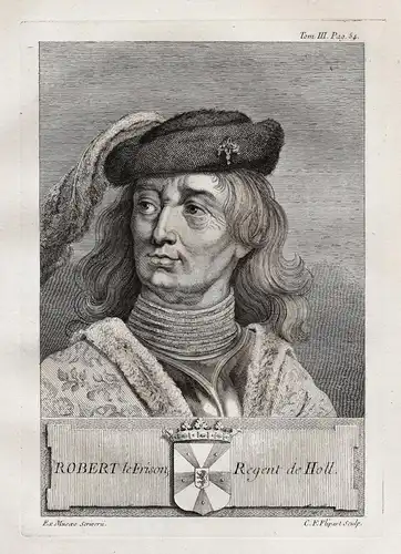 Robert le Frison Regent de Holl - Robert I Flandre (c.1035-1093) Frison Flanders Vlaanderen Flandern Portrait