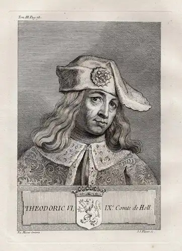 Theodoric VI, IXe. Comte de Holl. - Dirk IV, Count of Holland (c.1114-1157) Thierry Portrait