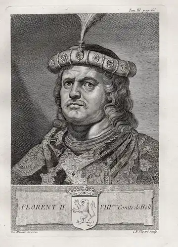 Florent II, VIII.eme Comte de Holl. - Florent II de Hollande (c. 1085-1121) Holland Floris count Portrait