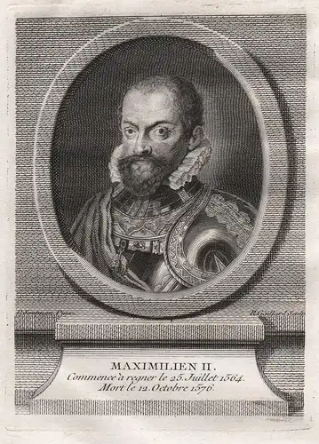 Maximilien II. - Maximilian II (1527-1576) HRR Kaiser emperor König Roi Böhmen Portrait
