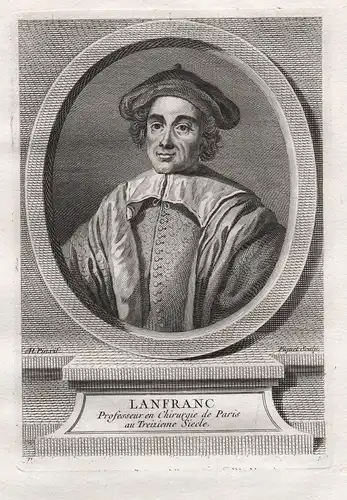 Lanfranc - Lanfranco da Milano (1250-1310) Lanfranc von Mailand Chirurg Arzt surgeon chirurgien doctor Frankre