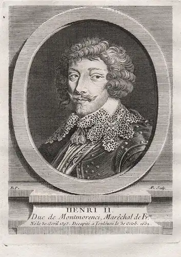 Henri II - Henri II de Montmorency (1595-1632) Gouverneur de Languedoc, Vice-roi de Nouvelle-France military P