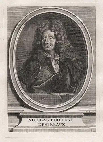 Nicolas Boilleau Despreaux - Nicolas Boileau Despreaux (1636-1711) poet poete gravure Portrait