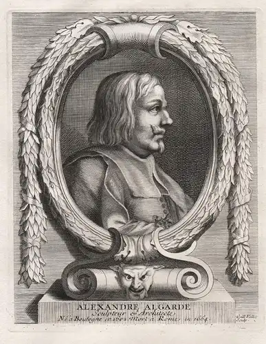 Alexandre Algarde - Alessandro Algardi (1598-1654) scultore sculptor Bildhauer Portrait