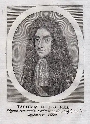 Iacobus II D. G. Rex Magna Britanniae, Scotiae, Francia et Hyberniae Defensor Fide - James II of England (1633