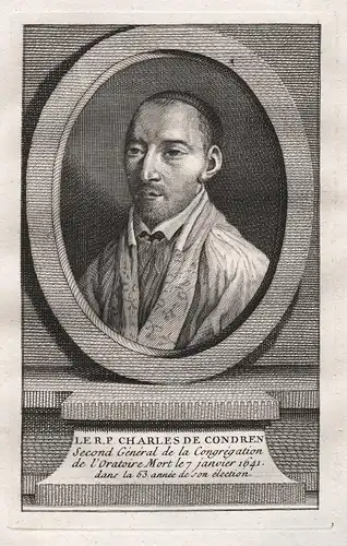 Le R. P. Charles de Condren - Charles de Condren (1588-1641) Vauxbuin mystic mystique Mystiker Portrait