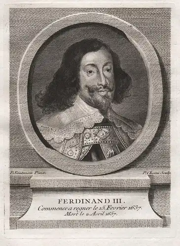 Ferdinand III. - Ferdinand III HRR Kaiser emperor Holy Roman Empire Portrait gravure