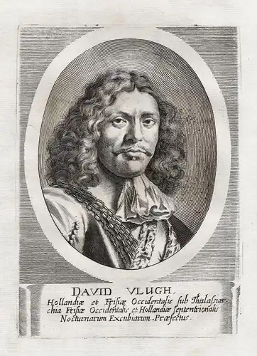 David Vlugh - David Vlugh (1611-1673) Dutch schout-bij-nacht soldier Portrait