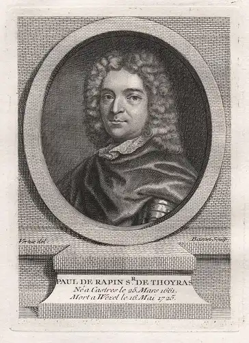 Paul de Rapin Sr. de Thoyras - Paul de Rapin de Thoyras (1661-1725) historian Castres Portrait