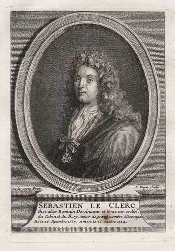 Sebastien le Clerc - Sebastien Le Clerc (Leclerc) (1637-1714) dessinateur engraver Kupferstecher artist Portra
