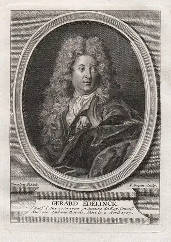 Gerard Edelinck - Gerard Edelinck (1640-1707) engraver graveur Kupferstecher Portrait gravure