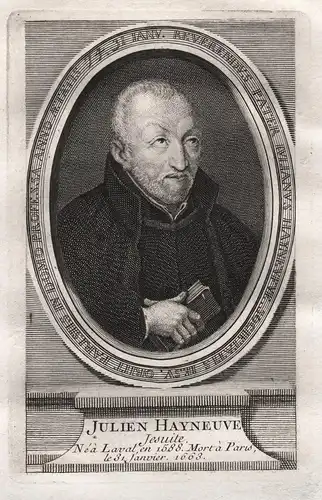 Julien Hayneuve - Julien Hayneufve (1588-1663) Jesuit Jesuites Haineuve author writer ecrivain gravure Portrai