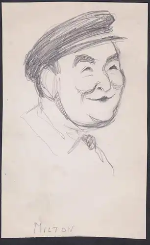 Milton. - Georges Milton (1886-1970) chanteur acteur singer actor Film cinema caricature Karikatur Portrait