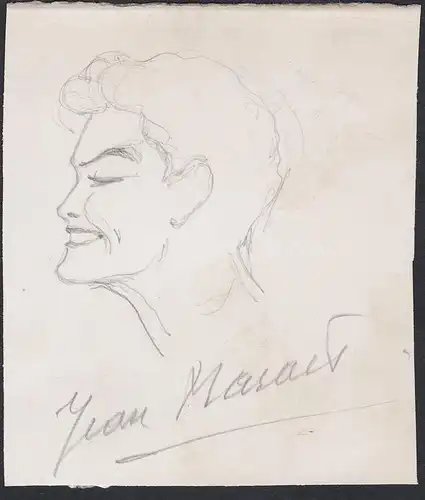 Jean Marais - Jean Marais (1913-1998) acteur actor Film cinema Portrait