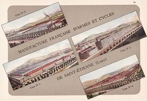 Manufacture Francaise d'Armes et cycles de Saint-Etienne (Loire) - Manufaktur Fahrräder bicycle Waffen weapon