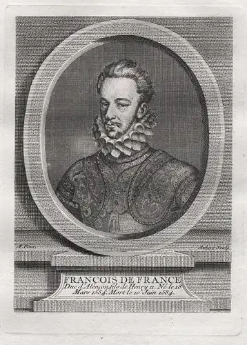 Francois de France - Francois Hercule de Valois Duc Herzog Alencon (1555-1584) Duc d'Alençon, Duc d'Anjou, Com