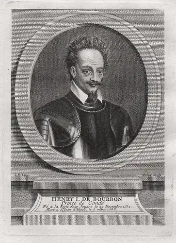 Henry I de Bourbon - Henri I. de Bourbon, prince de Condé (1552-1588) soldier Frankreich Portrait
