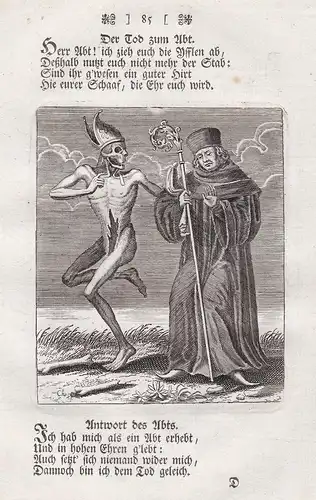 Der Tod zum Abt -  abbot Totentanz dance of death
