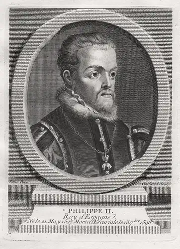 Philippe II. Roy d'Espagne - Felipe II de Espana (1527-1598) Philipp II Philippe König Roi Spanien Espagne Spa