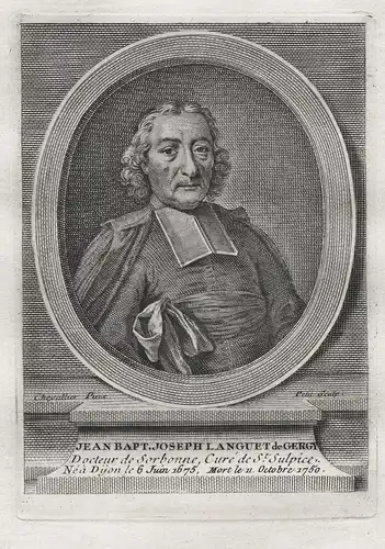 Jean Bapt. Joseph Languet de Gergy - Jean Baptiste de Languet de Gergy (1674-1750) priest in Eglise Saint-Sulp
