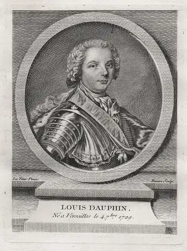 Louis Dauphin. - Louis Ferdinand de Bourbon, dauphin de Viennois (1729-1765) / Der älteste Sohn von Ludwig XV.