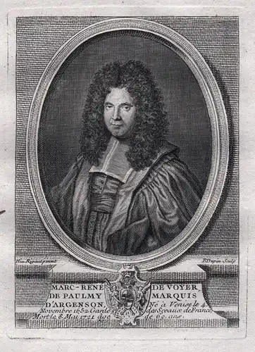Marc Rene de Voyer - Marc Rene de Voyer de Paulmy (1652-1721) Marquis d'Argenson Staatsmann Portrait