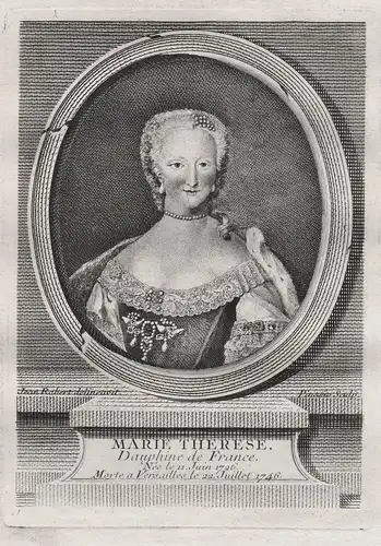 Marie Therese. Dauphine de France. - Maria Teresa Rafaela of Spain (1726-1746) Dauphine Portrait