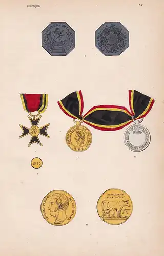 Belgique. XV.  - Belgien Belgium Belgique order Orden medal decoration Medaille