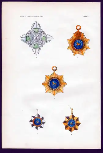 Bade. Grande-Bretagne. LXXXIX. - Baden Great Britain Großbritannien Orden medal decoration Medaille