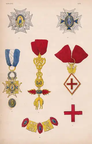 Espagne. XXV. - Espana Spain Spanien order Orden medal decoration Medaille