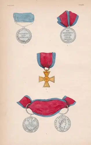 Hanovre XXXIX. - Königreich Hannover Deutschland Germany Orden medal decoration Medaille