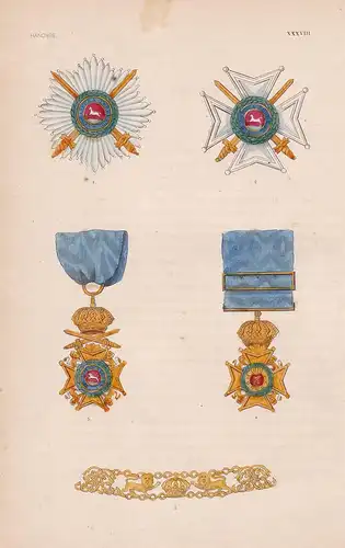 Hanovre XXXVIII. - Königreich Hannover Deutschland Germany Orden medal decoration Medaille